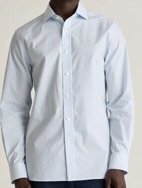 Quince Organic Cotton Slim Stretch Poplin Dress Shirt - M